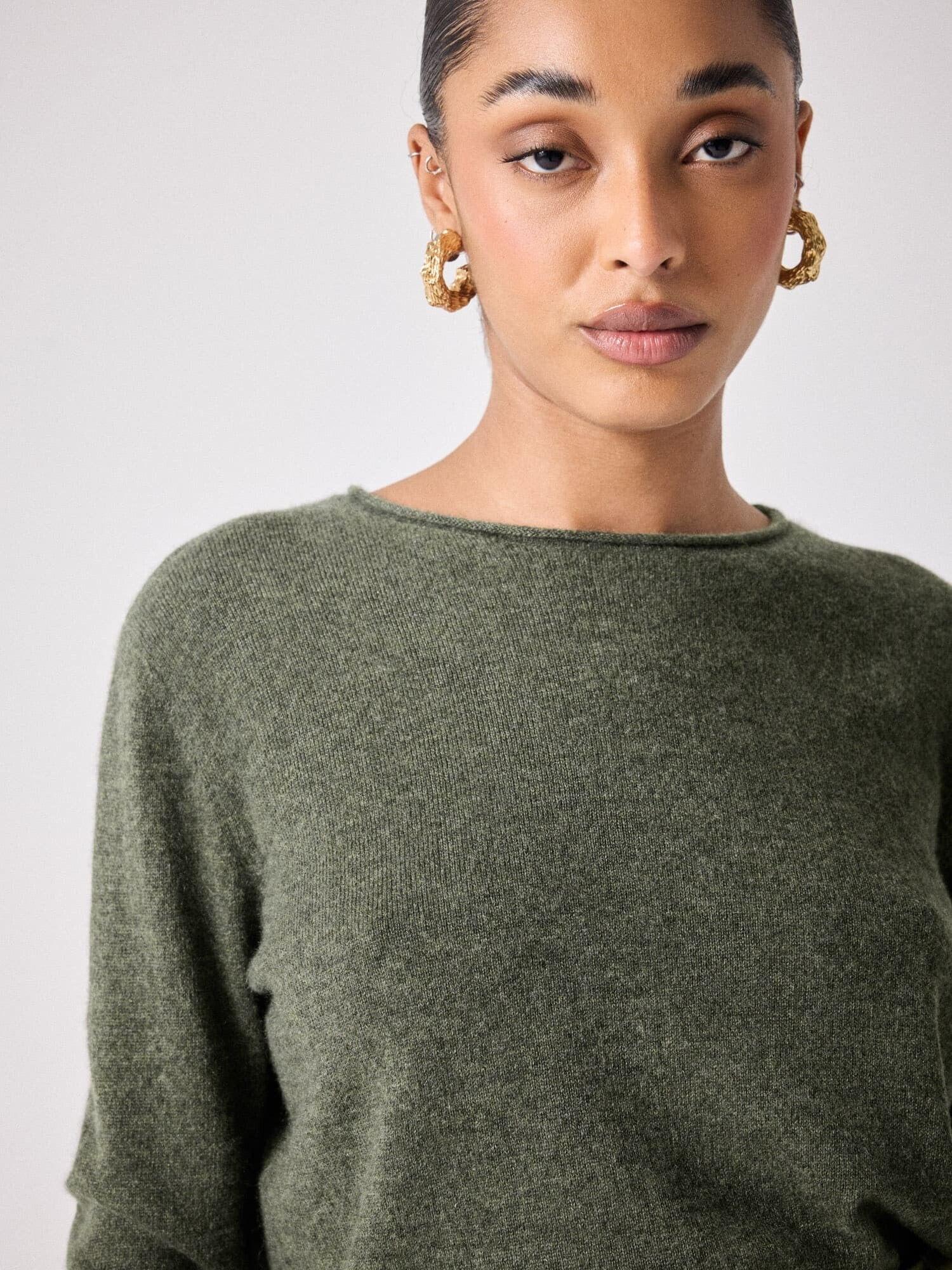 Lilan Cashmere Sweater in Ash