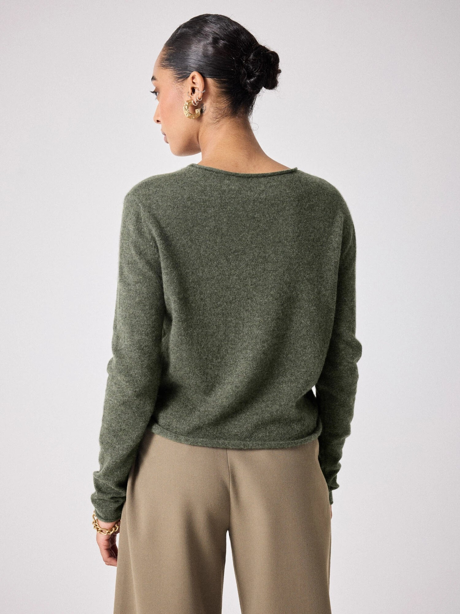 Lilan Cashmere Sweater in Ash