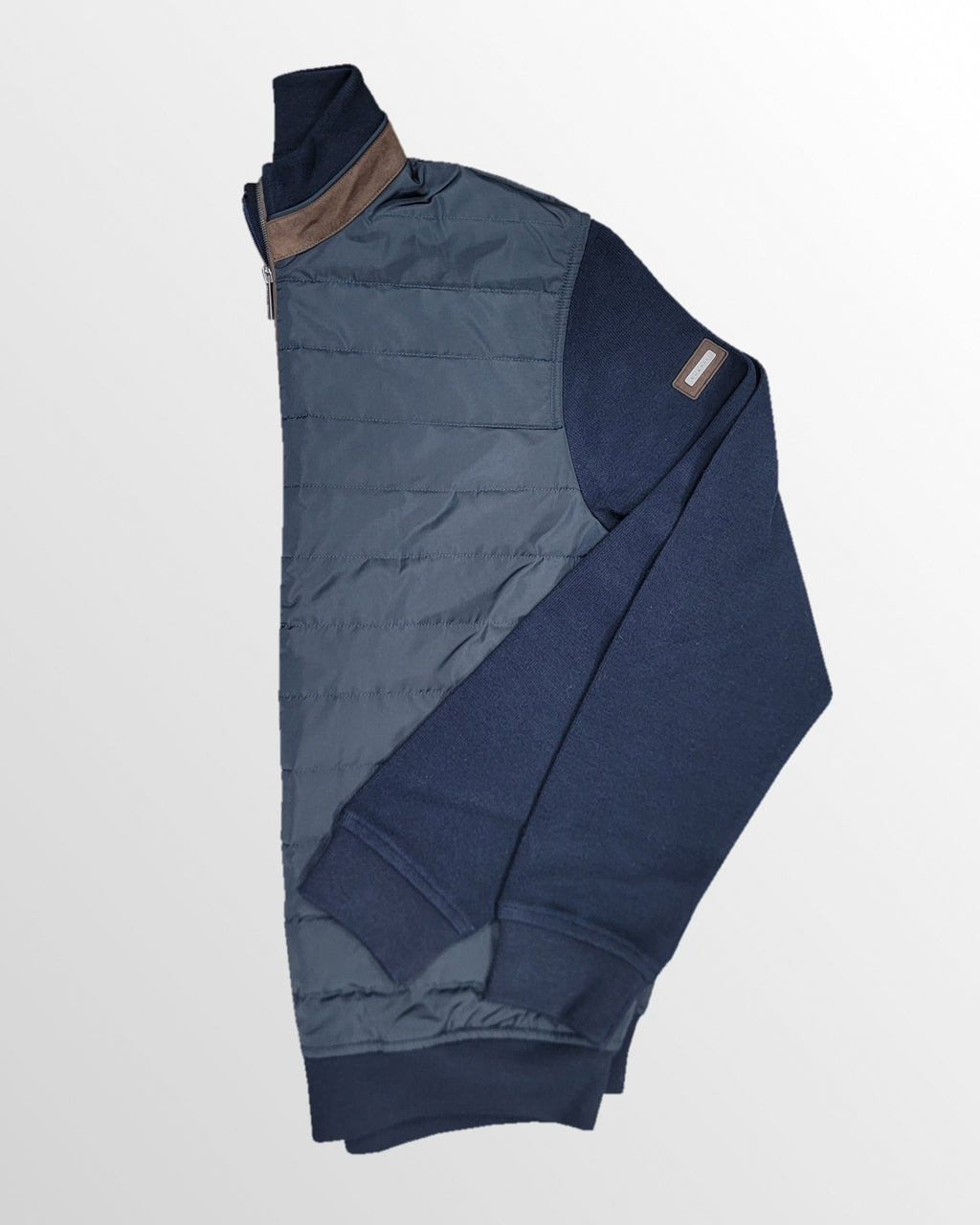 Lightweight Quilted Hybrid Jacket in Navy