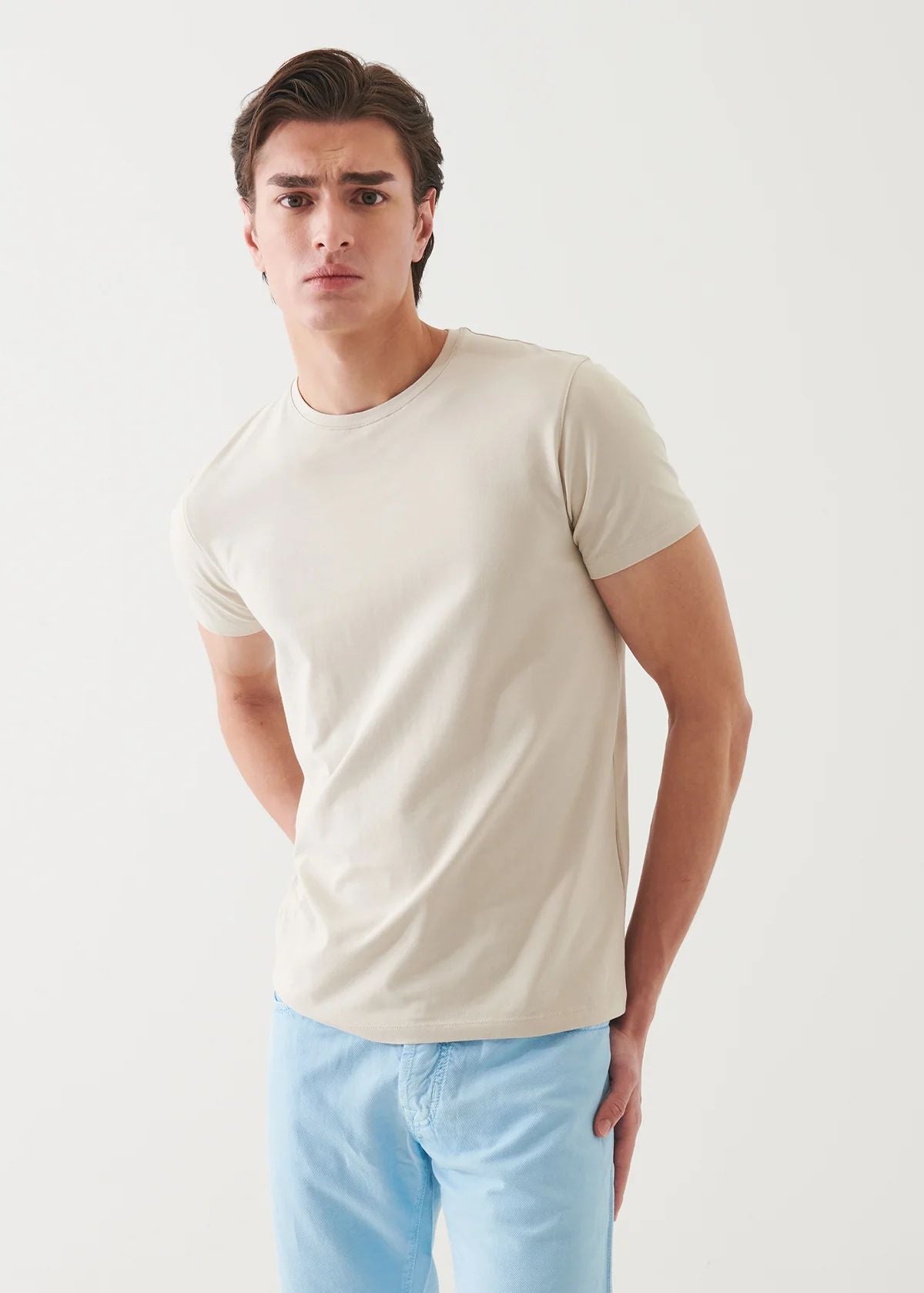 Iconic Pima Cotton Crew Neck in Clay