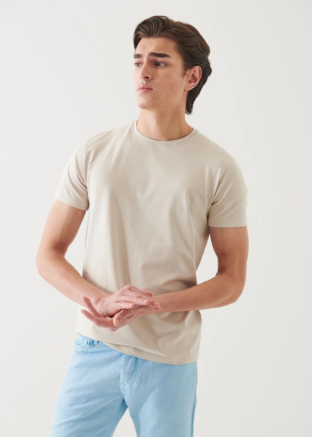 Iconic Pima Cotton Crew Neck in Clay