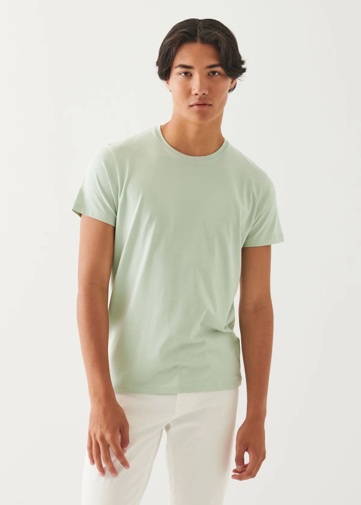 Iconic Pima Cotton Crew Neck in Light Lime