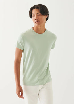 Iconic Pima Cotton Crew Neck in Light Lime