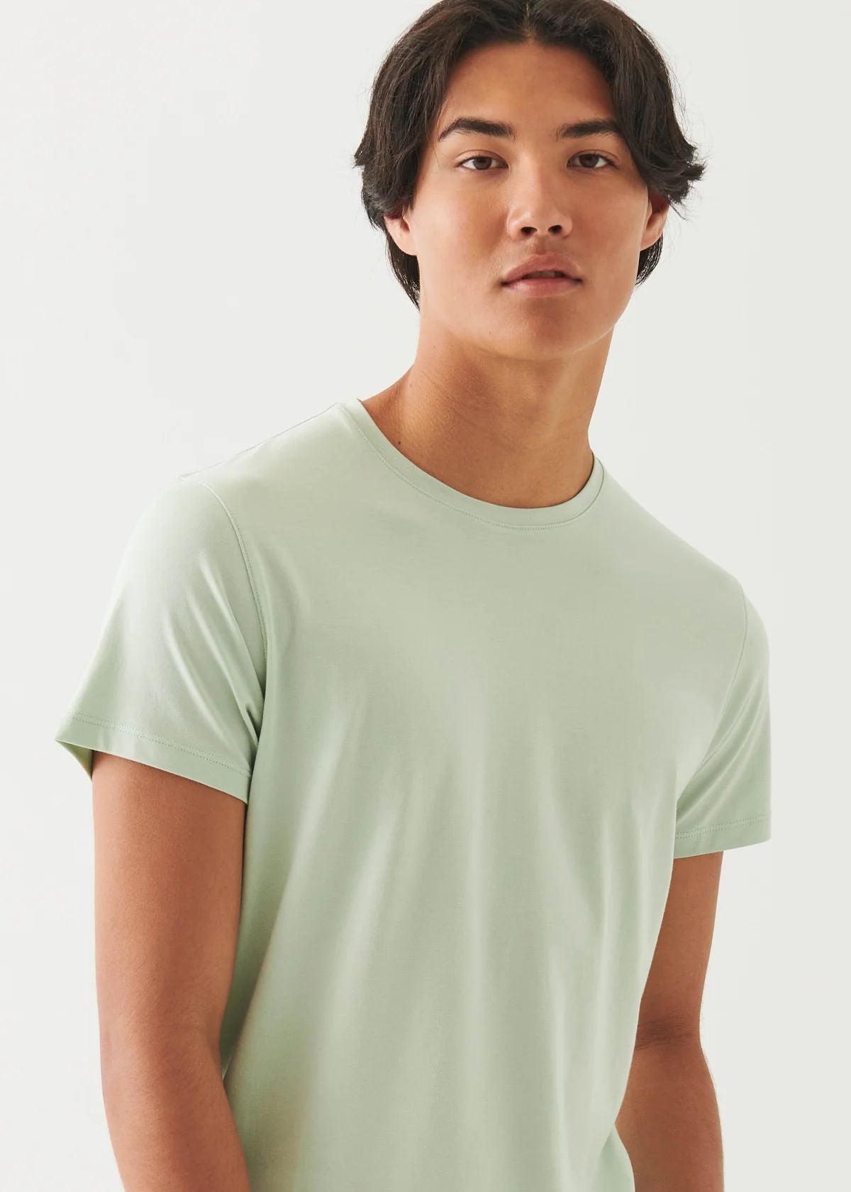 Iconic Pima Cotton Crew Neck in Light Lime