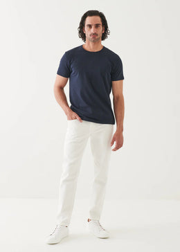 Iconic Pima Cotton Stretch T-Shirt in Navy