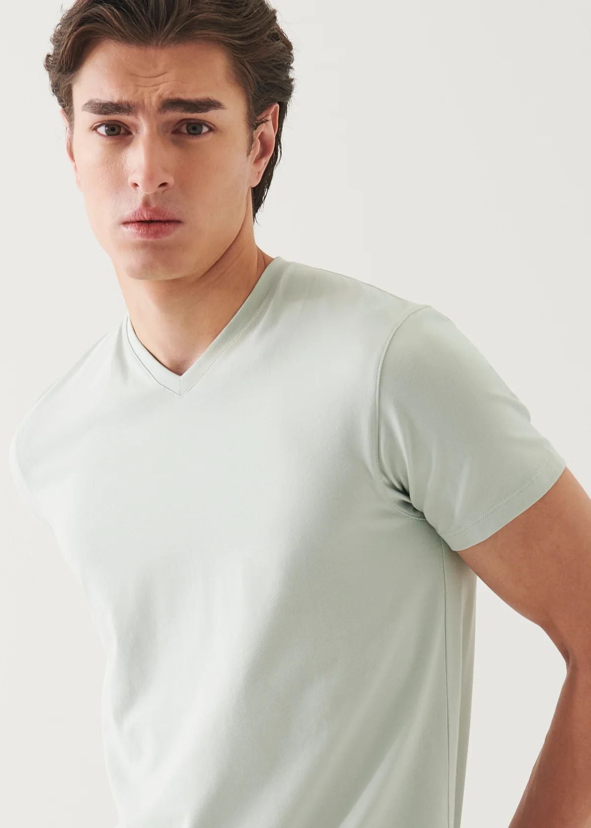 Iconic Pima Cotton V-Neck in Waterscape