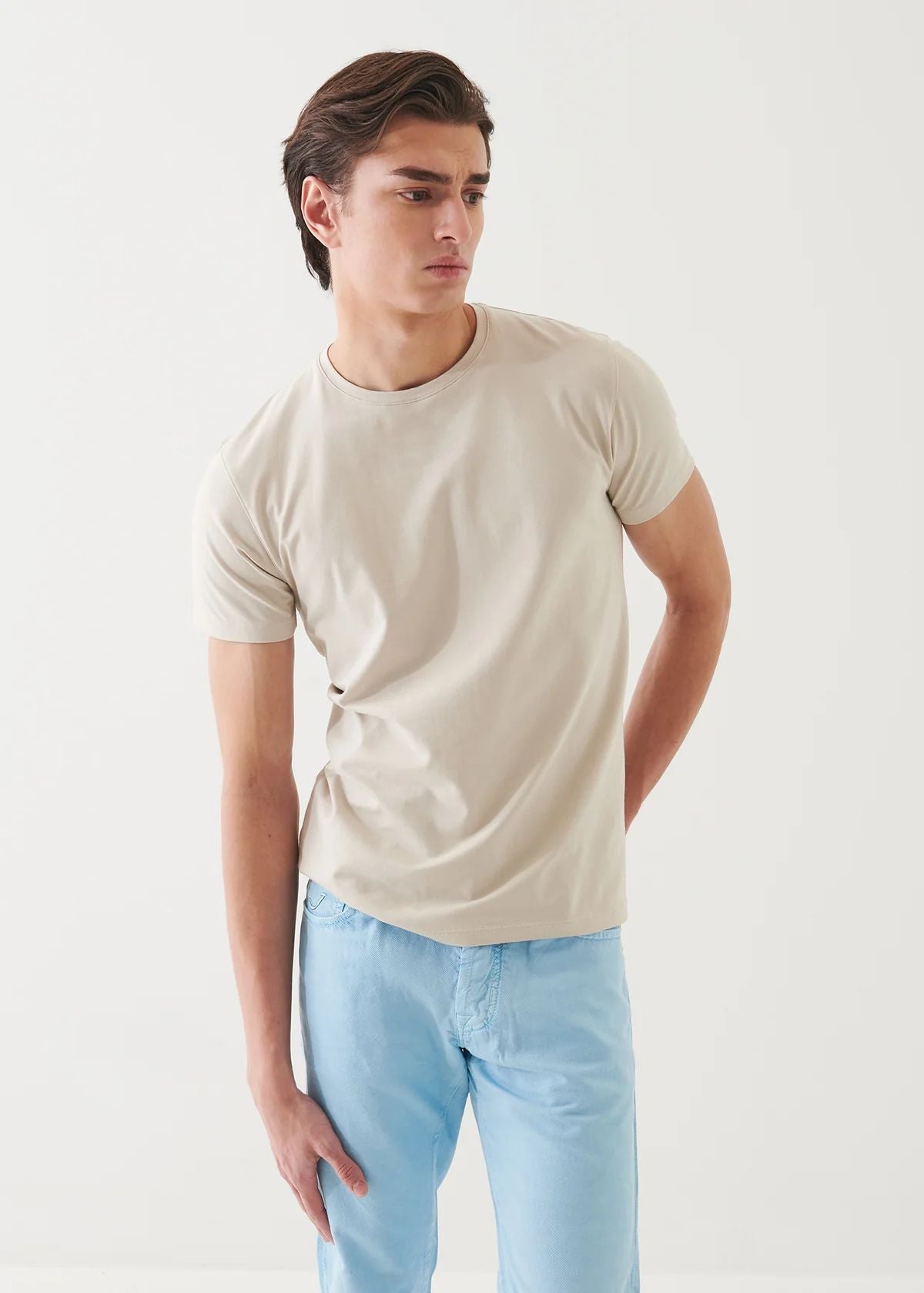 Iconic Pima Cotton Crew Neck in Clay