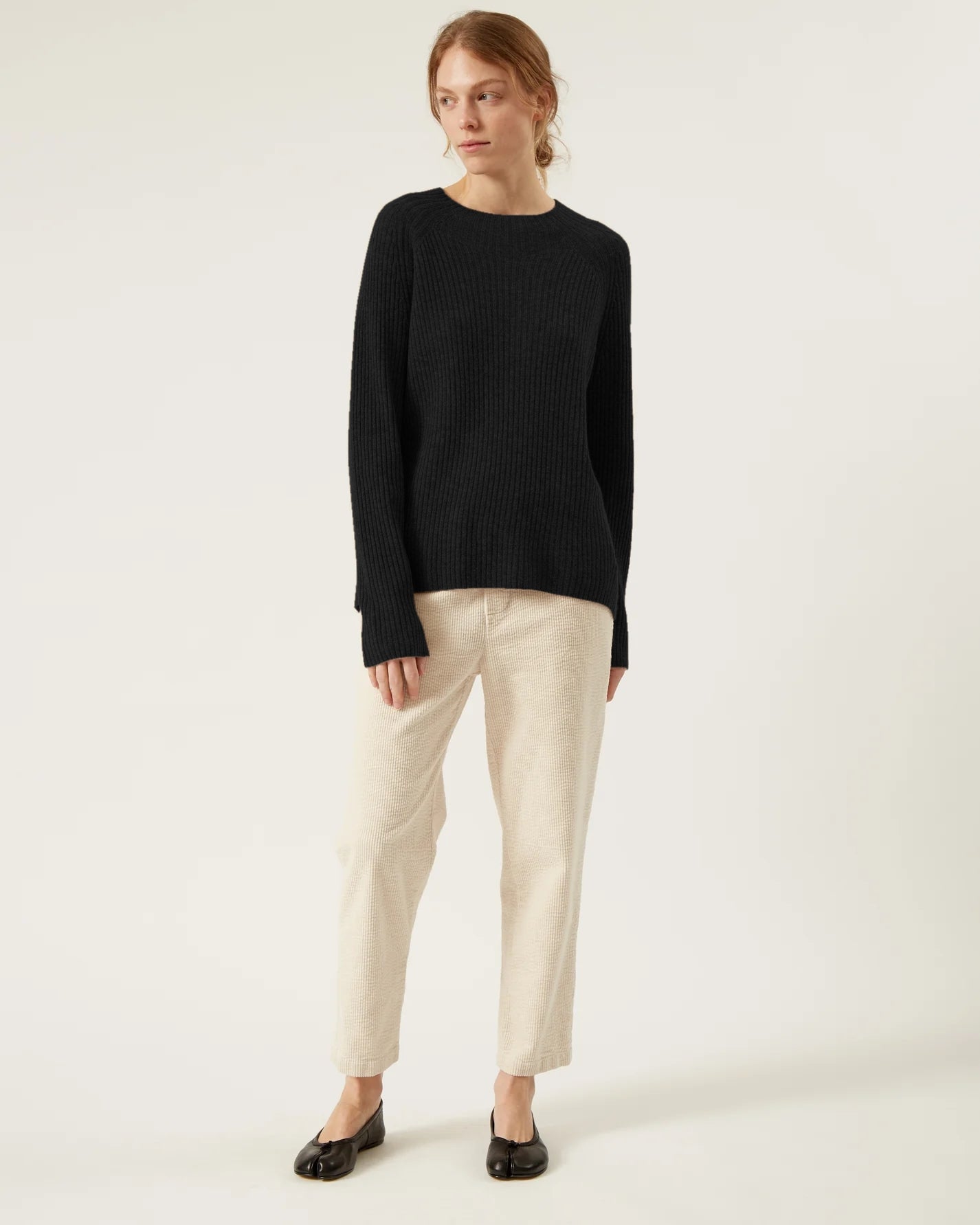 Bara Wool Cashmere Sweater in Black