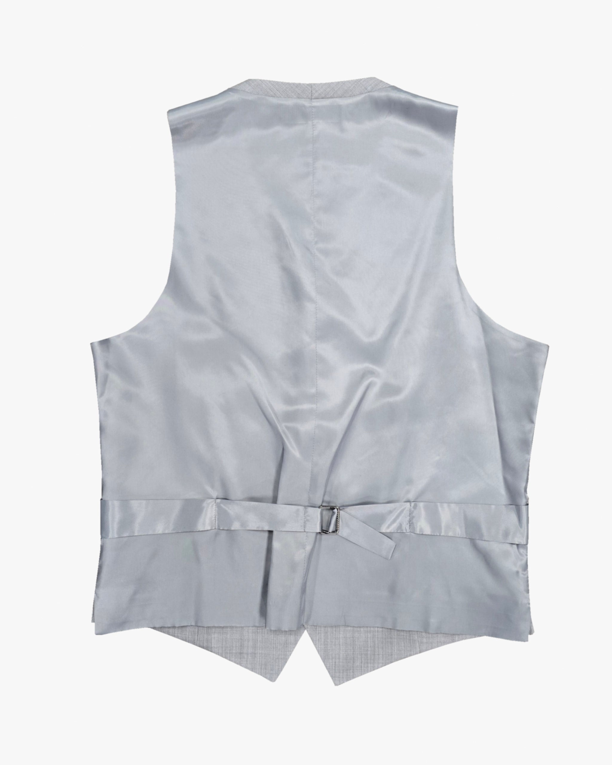 Formal Wool Vest in Light Grey