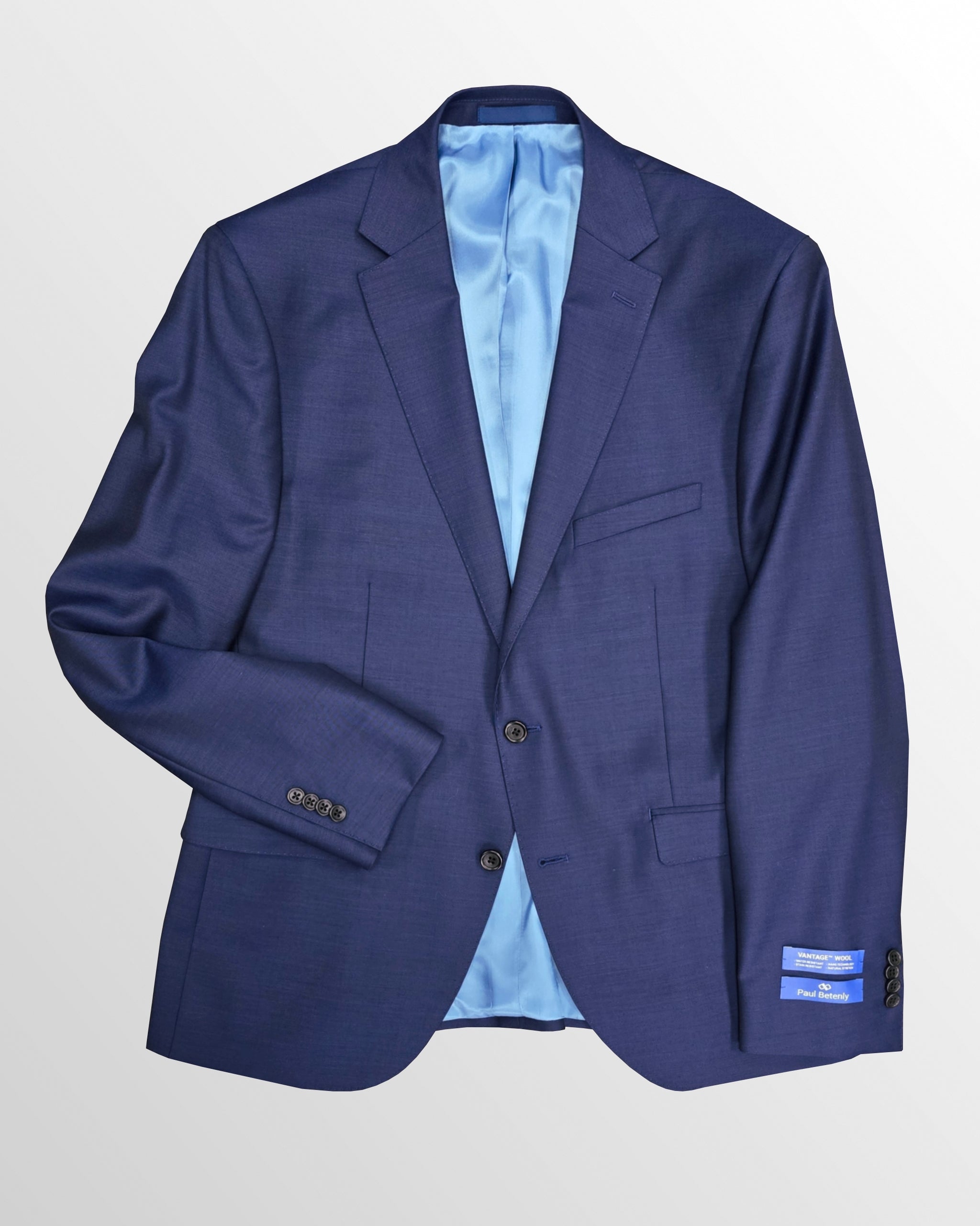 Super 120's Wool Suit in Cobalt