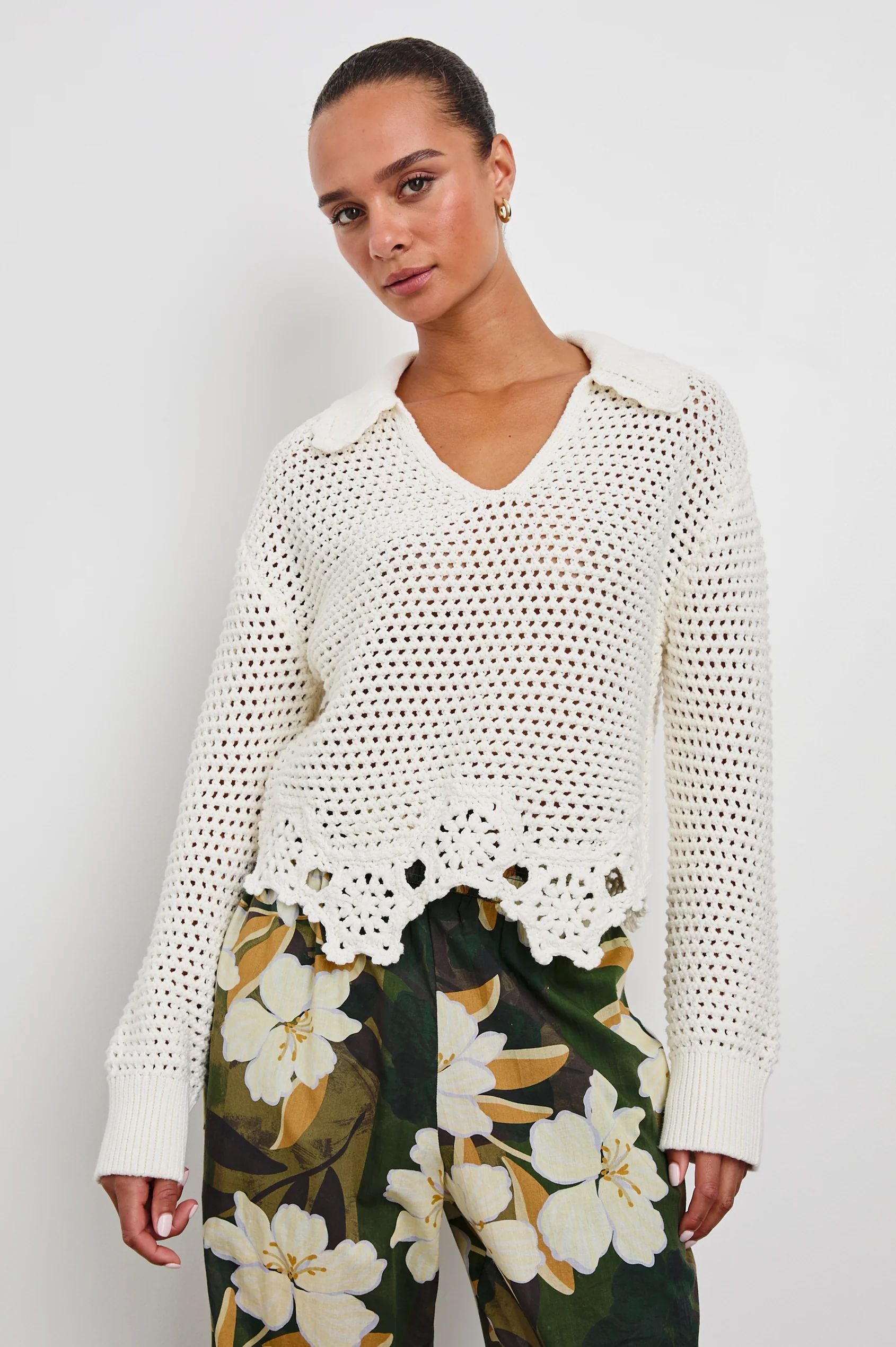 Louise Sweater in Ivory