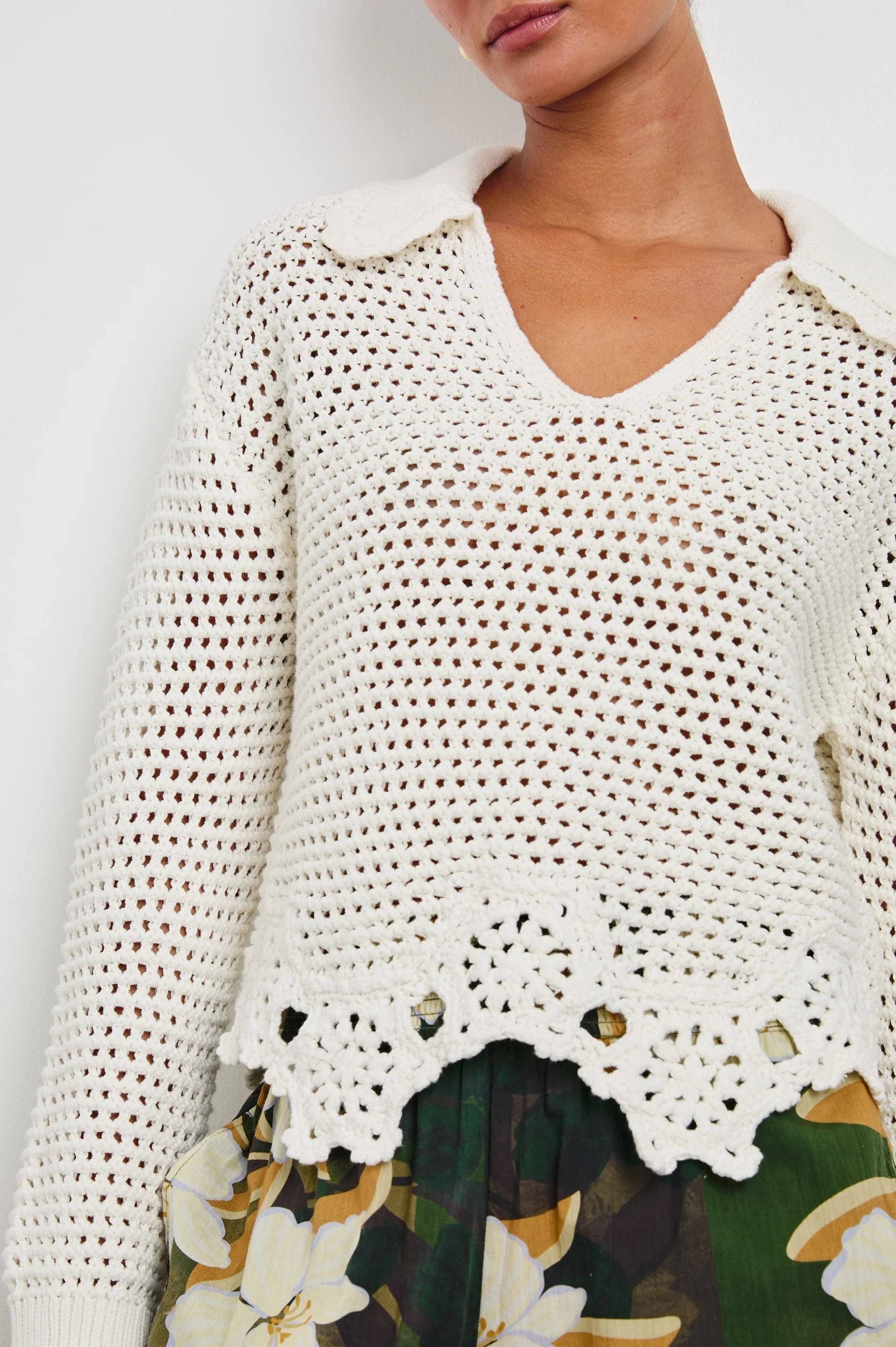 Louise Sweater in Ivory