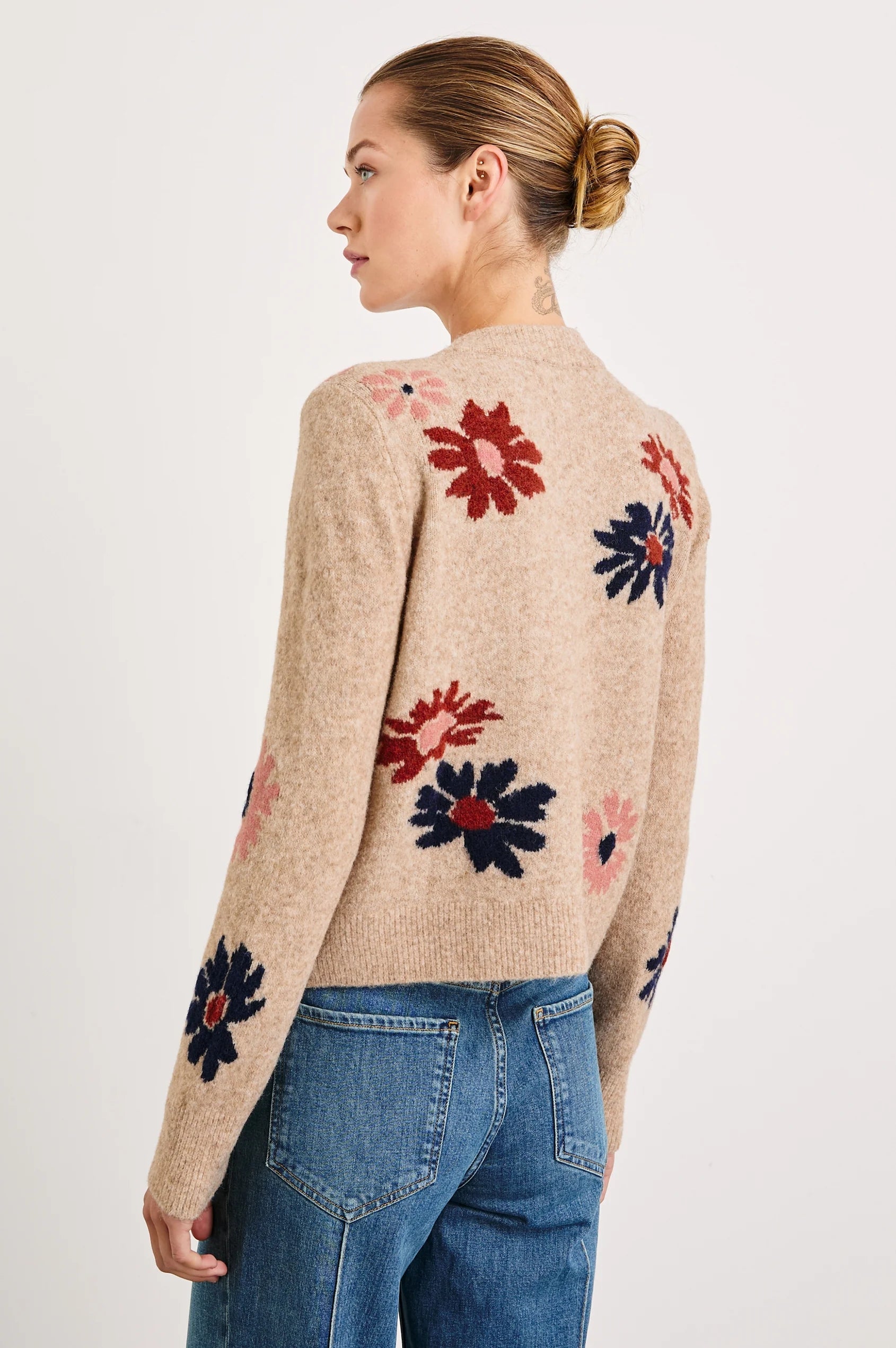 Millie Sweater in Mauve Meadow