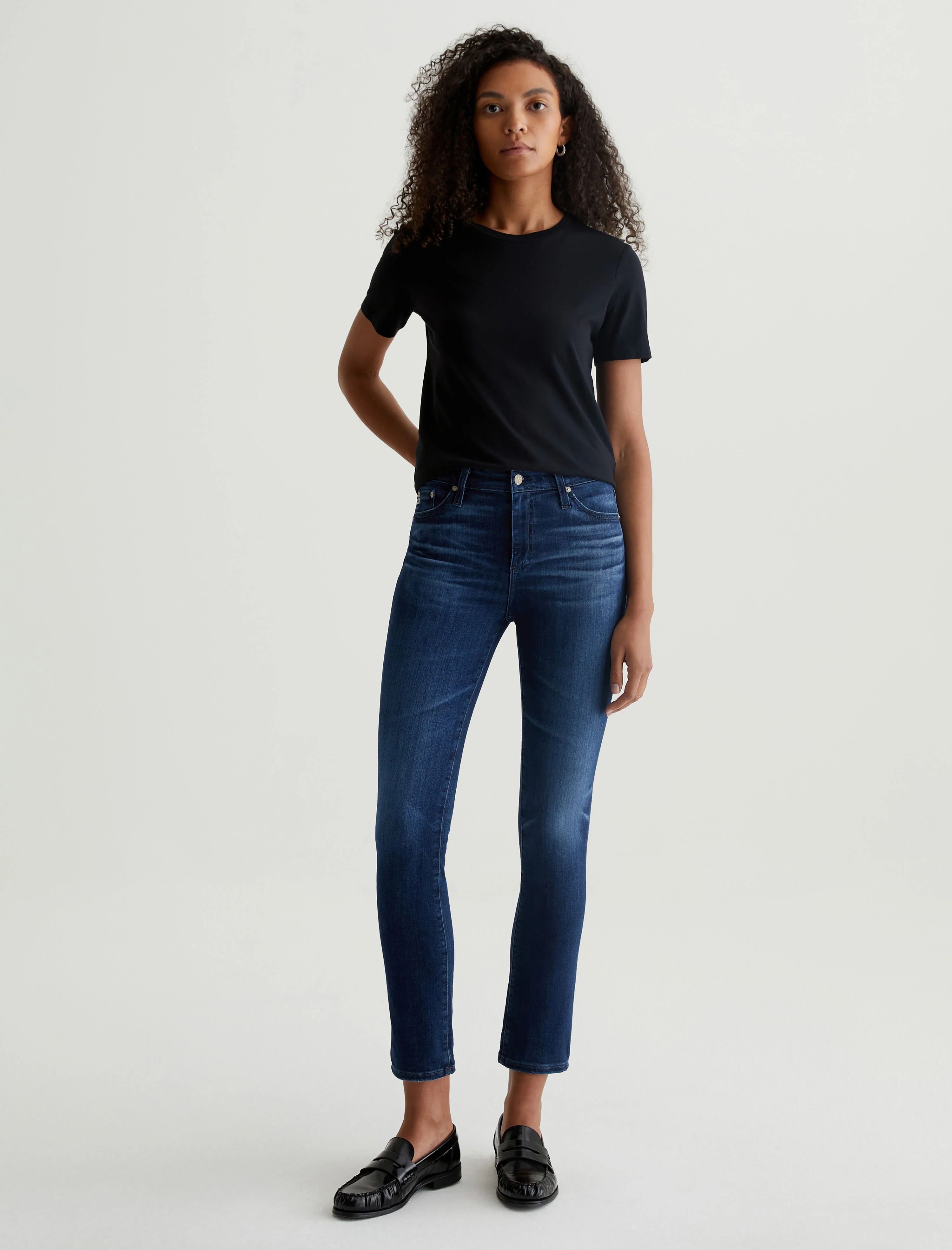 Mari Mid-Rise Slim Straight in 5 Years Blue Essence