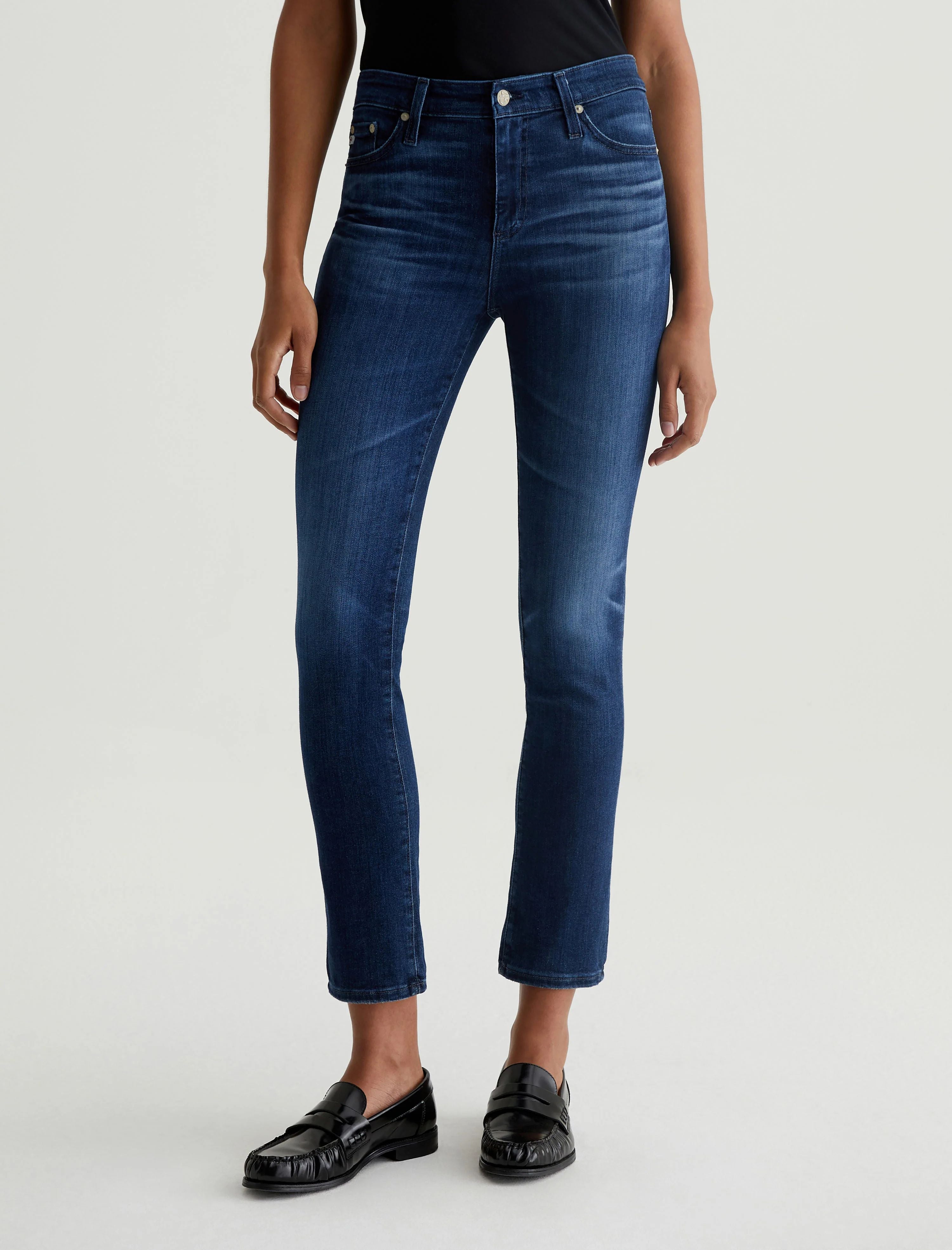 Mari Mid-Rise Slim Straight in 5 Years Blue Essence