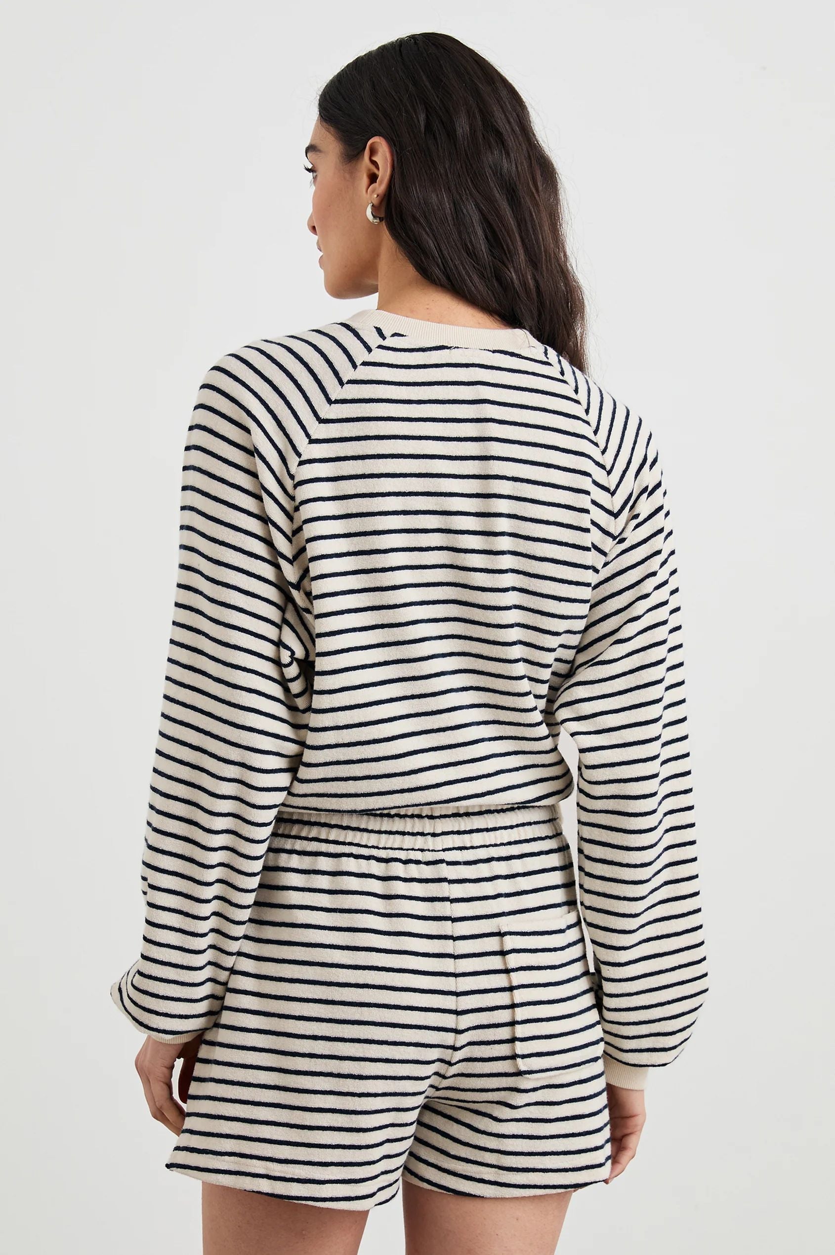 Theron Sweatshirt in Sailor Stripe Terry Towel