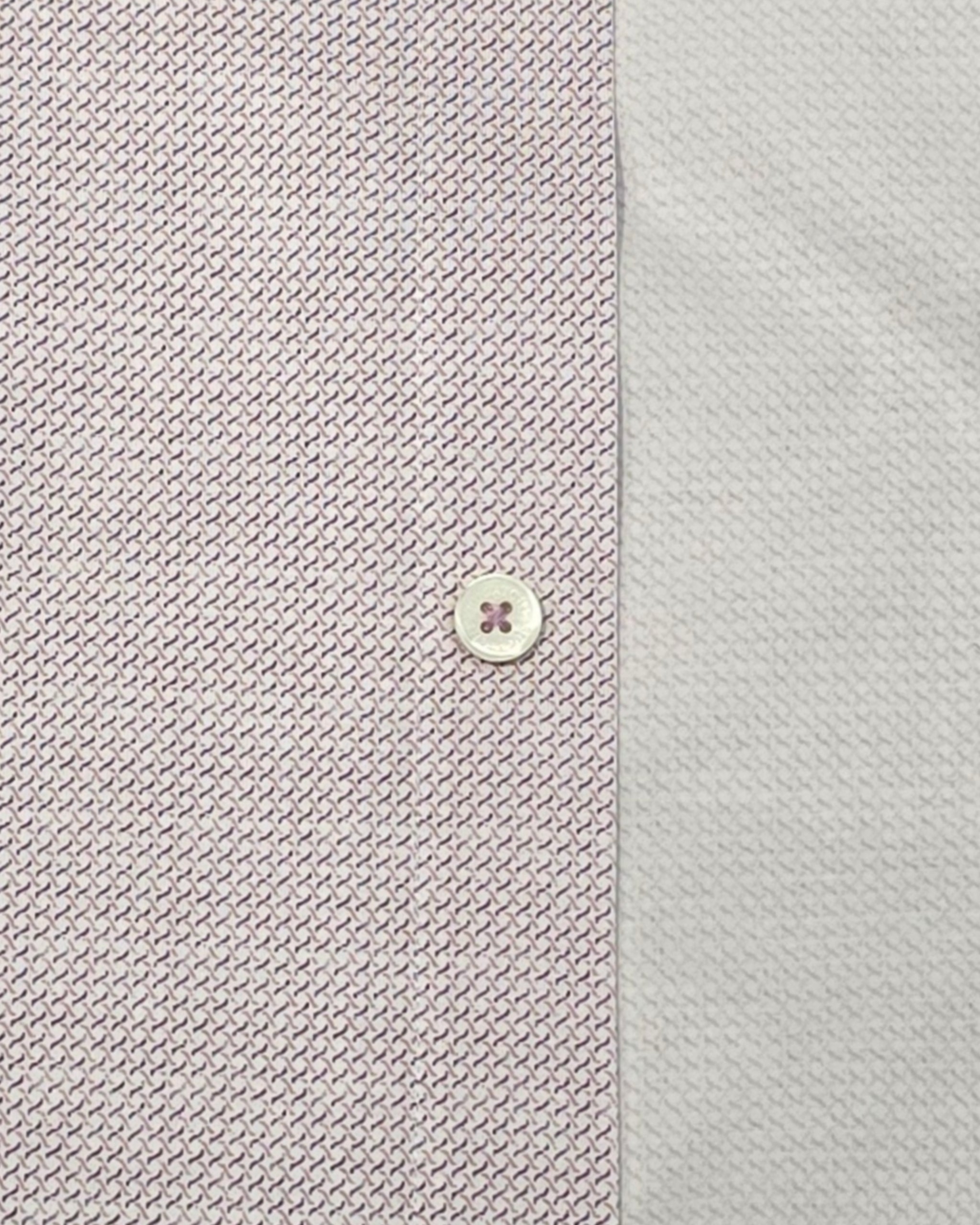 OoohCotton Short Sleeve Casual Shirt in Dusty Pink Wave Weave