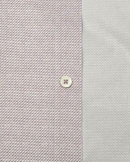 OoohCotton Short Sleeve Casual Shirt in Dusty Pink Wave Weave