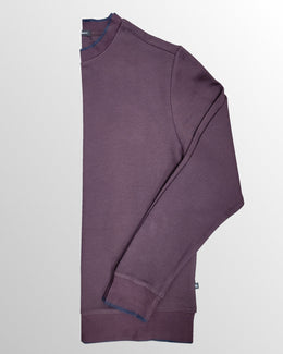 Birch Hills Cotton Crewneck Pullover in Port