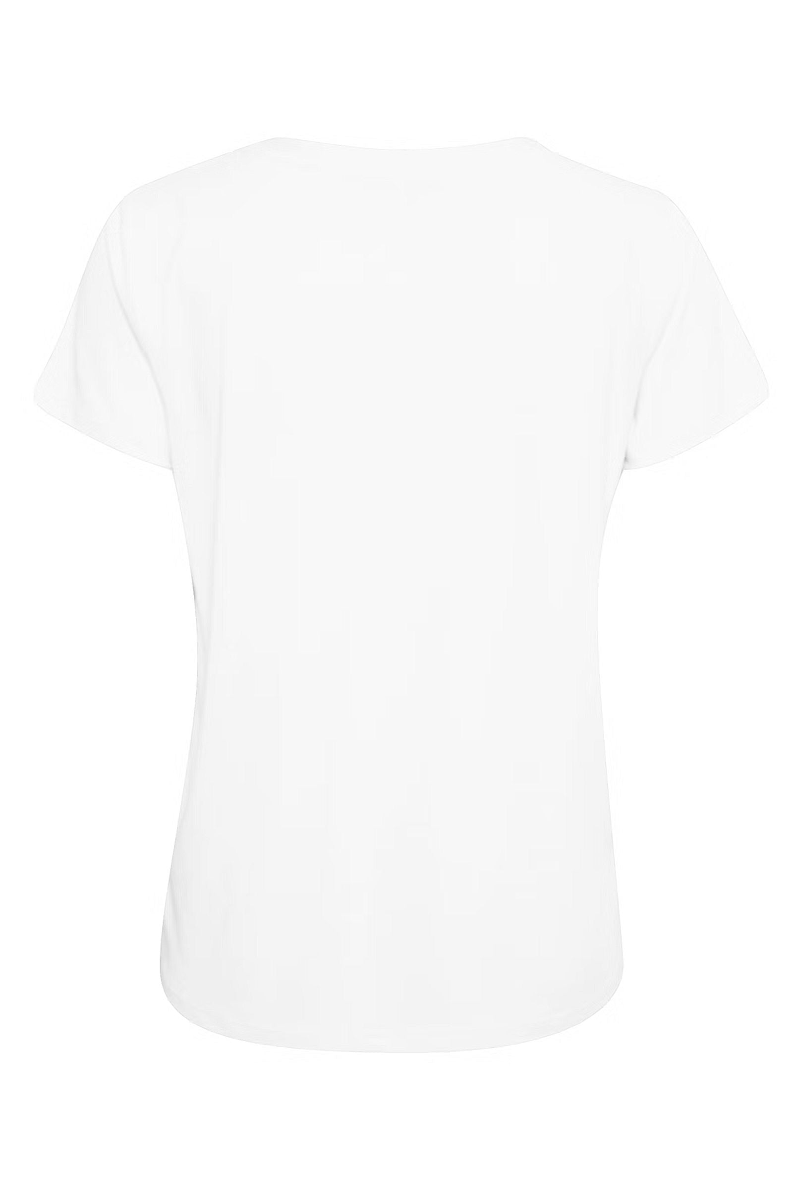 Columbine V-Neck T-Shirt in Broken White