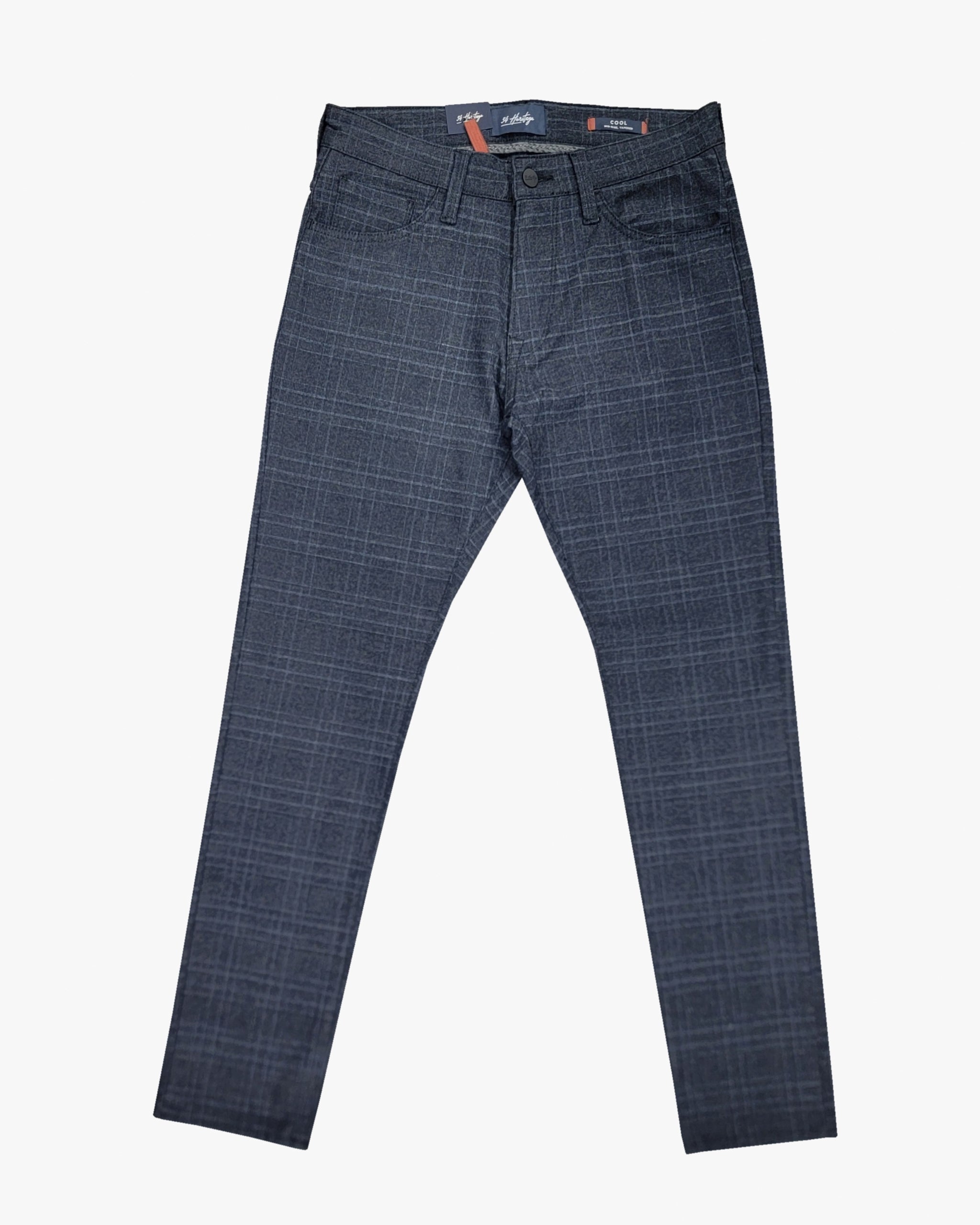 Cool Casual Pant in Grey Checked