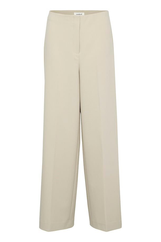 Corinne Wide Trouser in Oatmeal