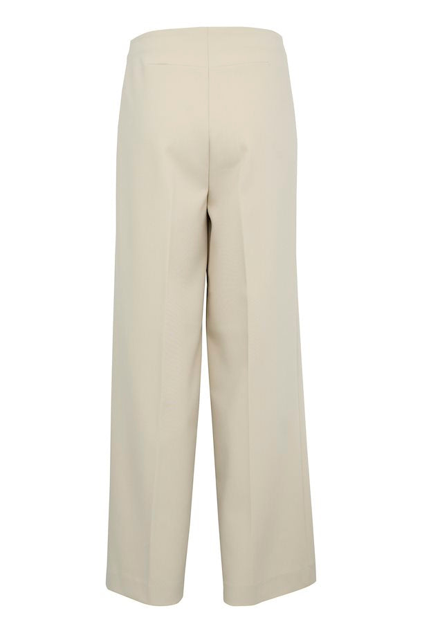 Corinne Wide Trouser in Oatmeal