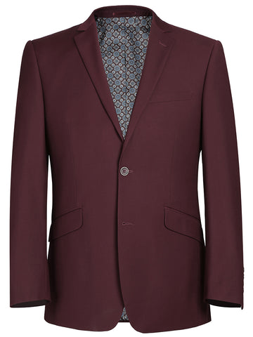 Linea Uomo Red Corduroy Modern-Fit Blazer #crimson #holiday #sportocat  #jacket #suit #tie #Christmas #mens #menswear